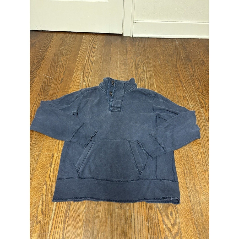 Eddie Bauer Legend Wash Quarter Button Sweater Size Small
